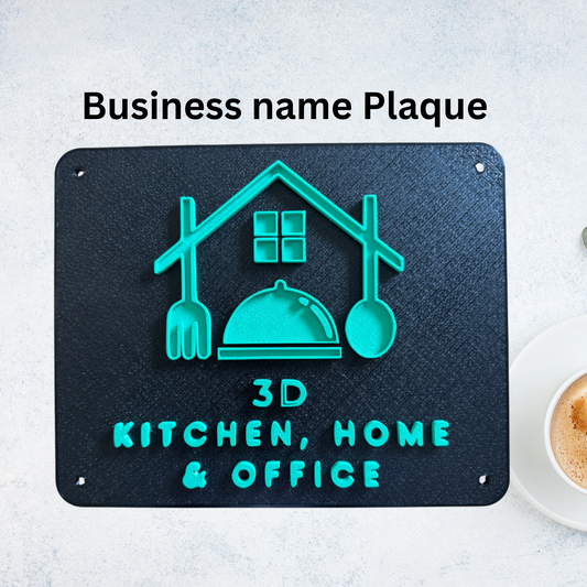 3D-printed Logo & Name Plaque - Personalised For Your Brand or Office