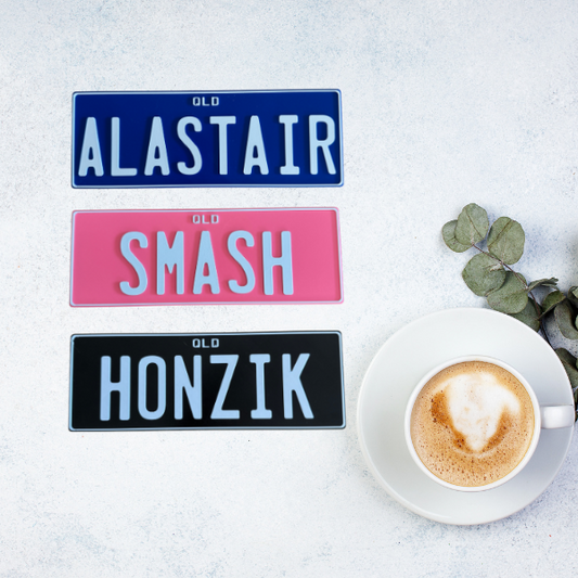 Kids Personalised Number Plate, Custom Bedroom Door Name Plate - 3D-Printed
