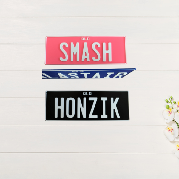 Kids Personalised Number Plate, Custom Bedroom Door Name Plate - 3D-Printed