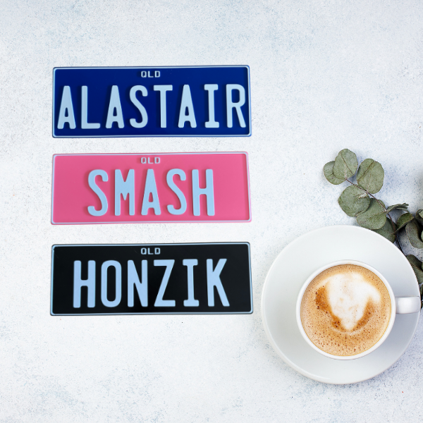 Kids Personalised Number Plate, Custom Bedroom Door Name Plate - 3D-Printed