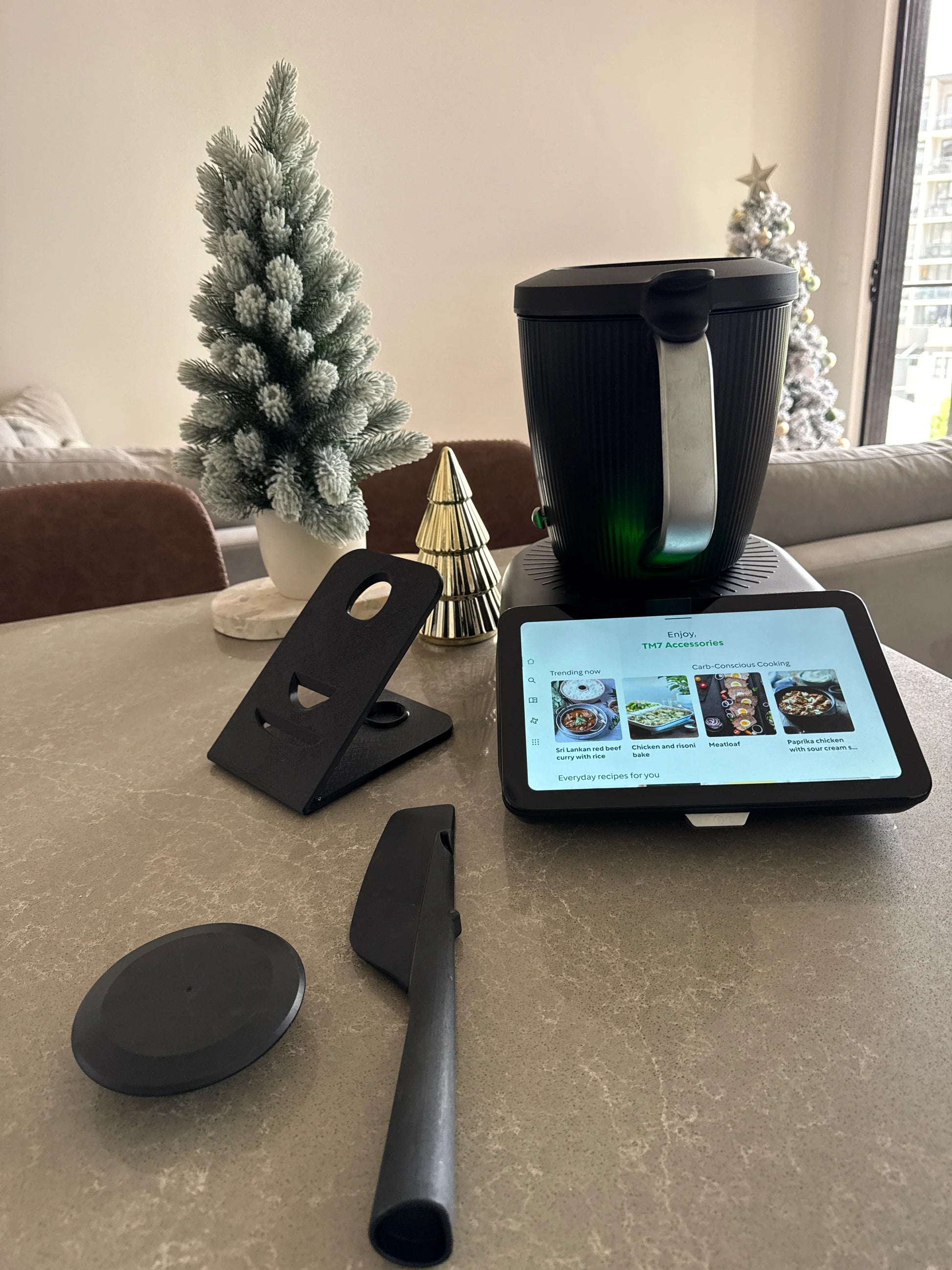 spatula and lid stand tm7 vorwerk thermomix apart