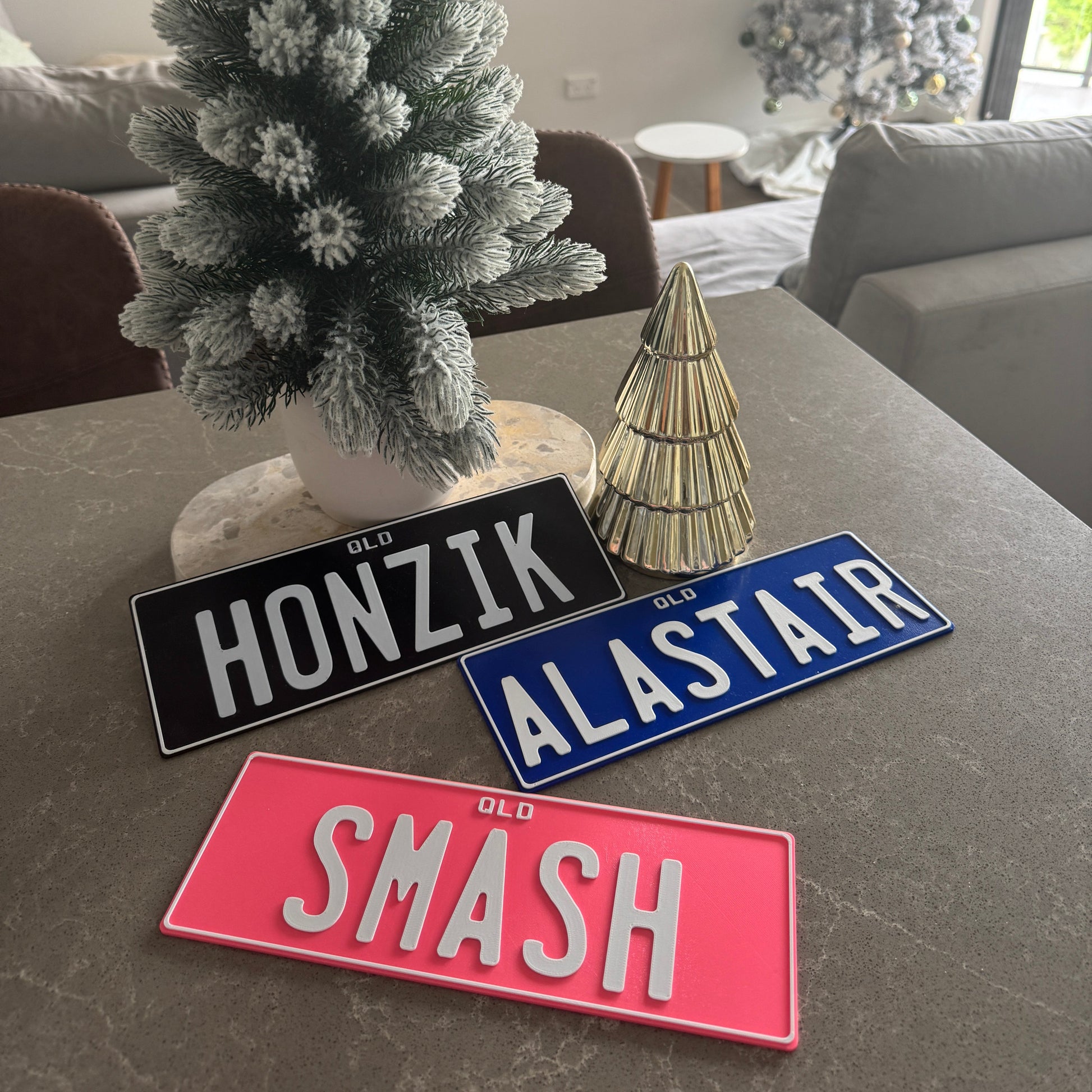 personalised number plate for kids cars or bedroom doors