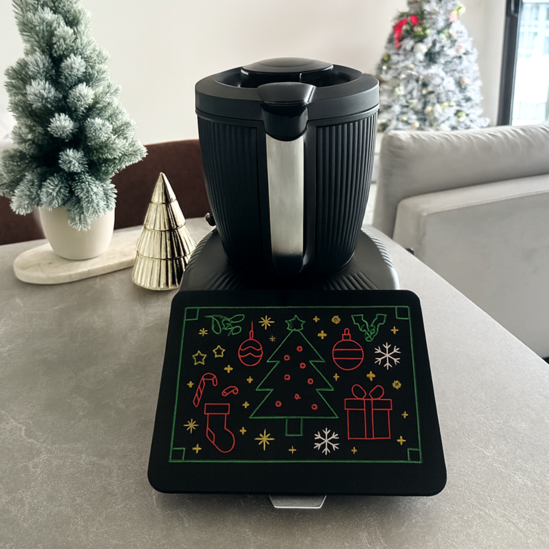 Christmas style cover for Thermomix TM7