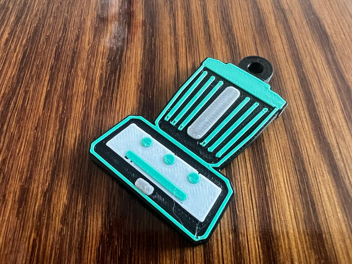Close-up of Thermomix TM7 3D printed keychain
